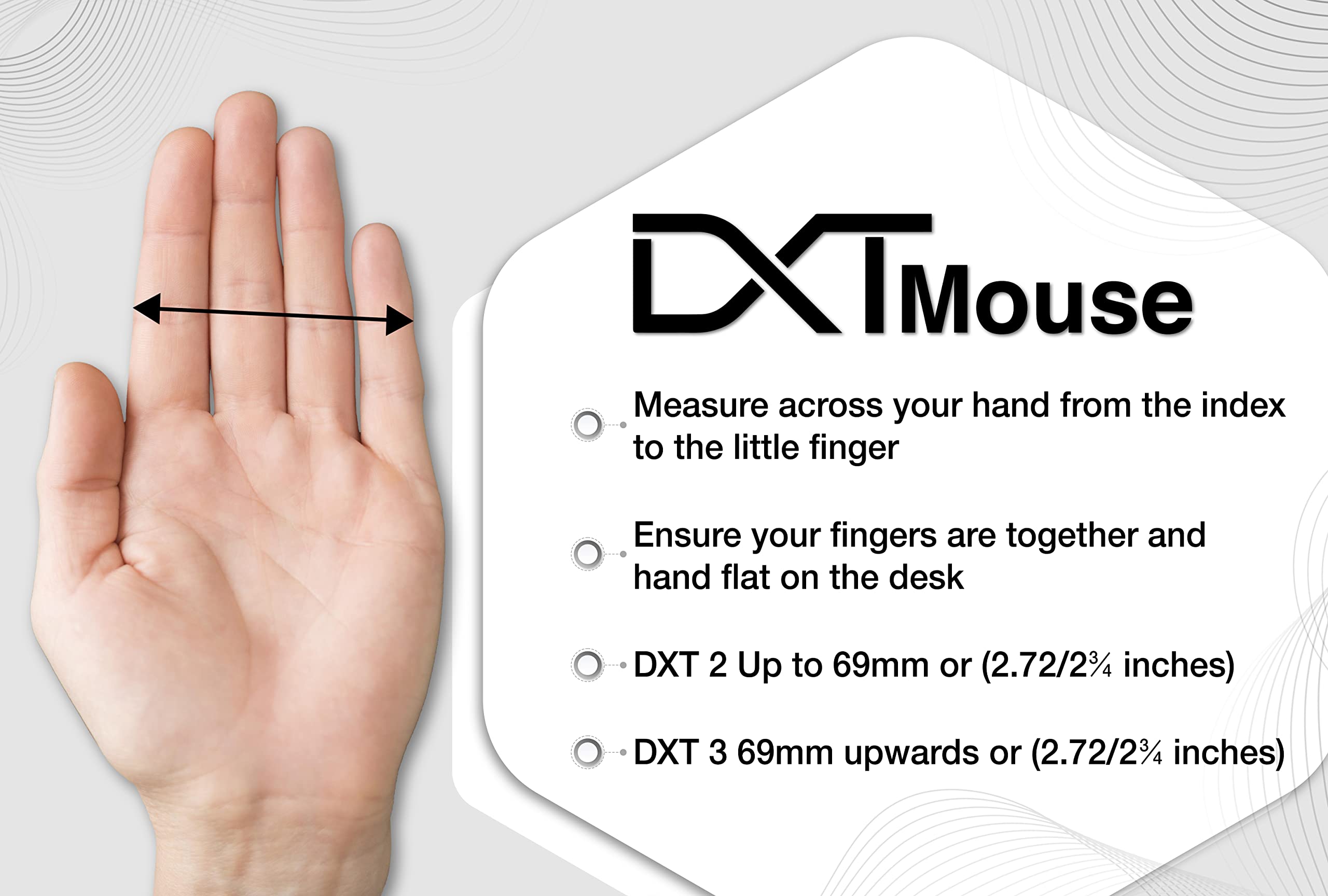 BakkerElkhuizen DXT03W - Ratón ambidiestro inalámbrico de precisión, diseño ergonómico, dongle USB-A