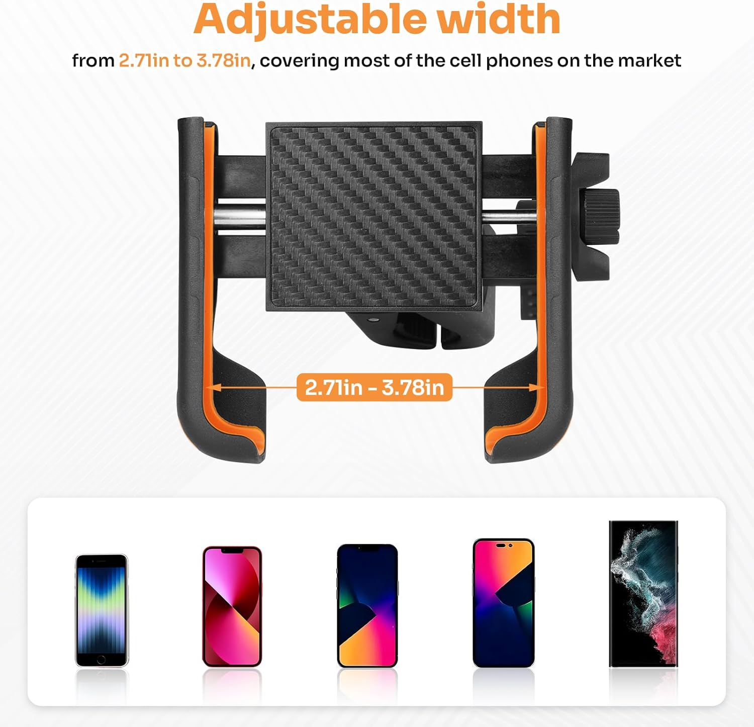 T TGBROS Golf Cart Phone Holder – Universal Mount for EZGO, Club Car, Yamaha, Compatible with iPhone, Galaxy, Google Pixel, Secure Lock, 360° Rotation, Big Phones & Thick Cases Friendly - Image 4