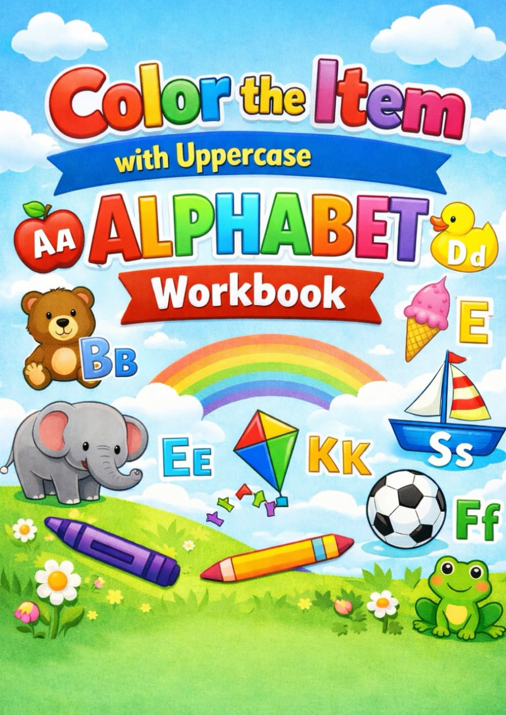 Color the Alphabet: Uppercase Letter Coloring Workbook for Kids: Fun & Educational A-Z Coloring Pages to Learn Uppercase Letters for Preschoolers and Kindergarteners (Worksheets)