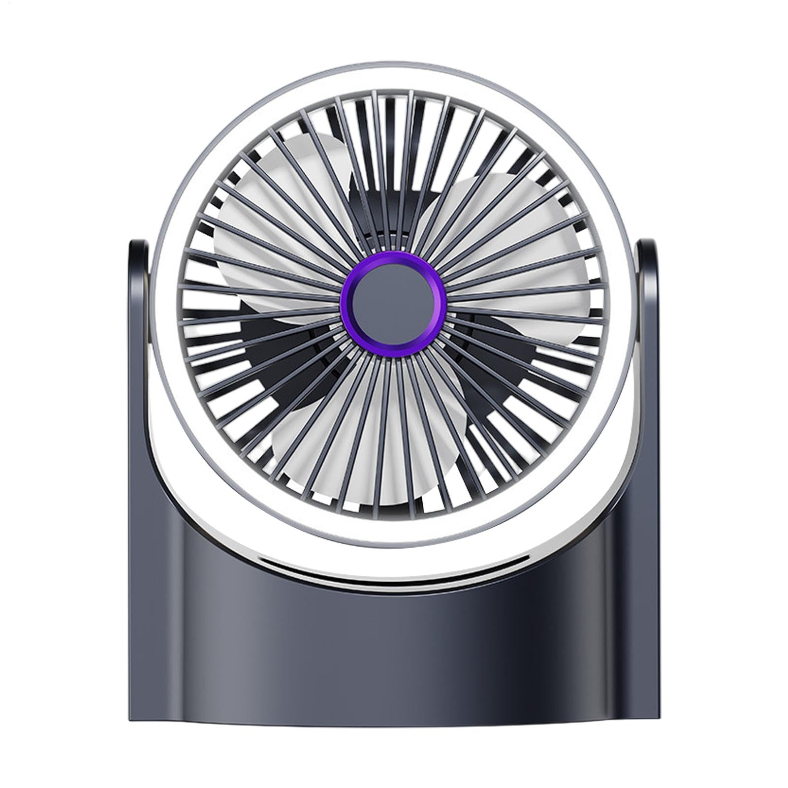 Adjustable Desk Fan, USB FA Chamber Desk Fan BURANT FAUX USB, Adjustable Silent Air Circulation, Silent 180 Degree Rotary Lighting Ventilation With Desig