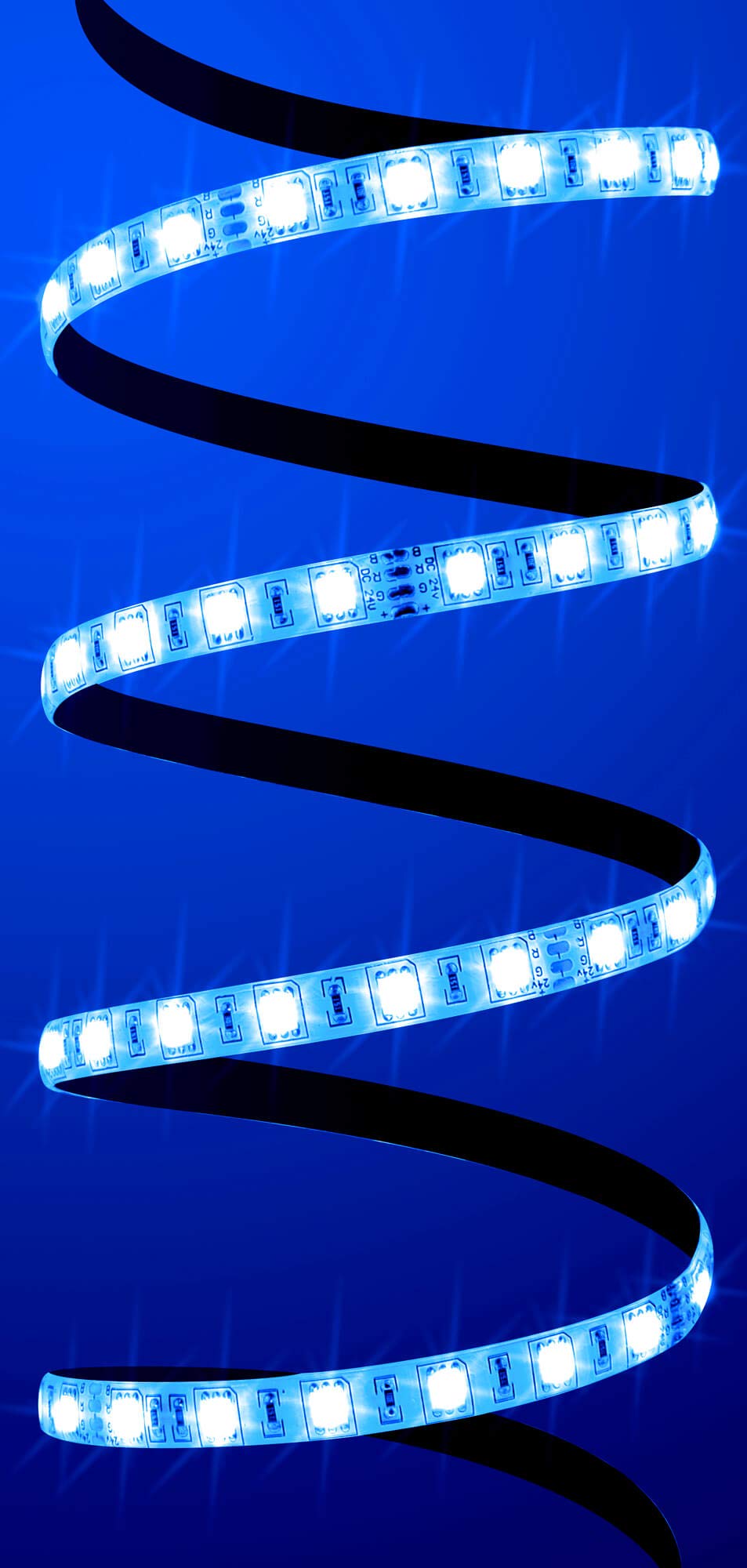 14 metros profesional RGB Tira LED (60 LED/M, IP65, 24 V), con controlador, mando a distancia y 240 W Instalación Fuente