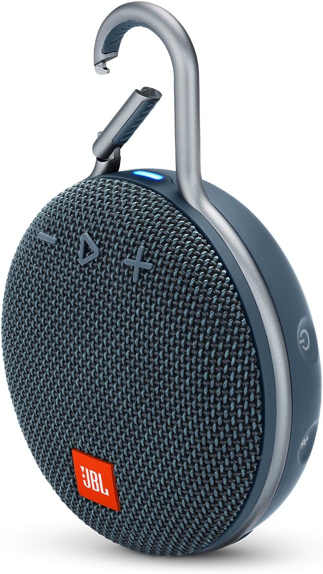 Clip 3, Blue - Waterproof, Durable & Portable Bluetooth Speaker - Up to 10 Hours of Play - Includes Noise-Cancelling Speakerphone & Wireless Streaming
