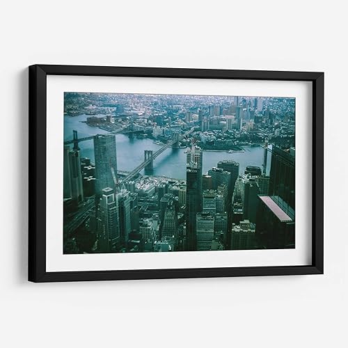 Canvas Lab | View from the new WTC by Raúl Ruz | 11 x 7 in | Fine Art Framed Print, Frame Color: Black, With Mat
