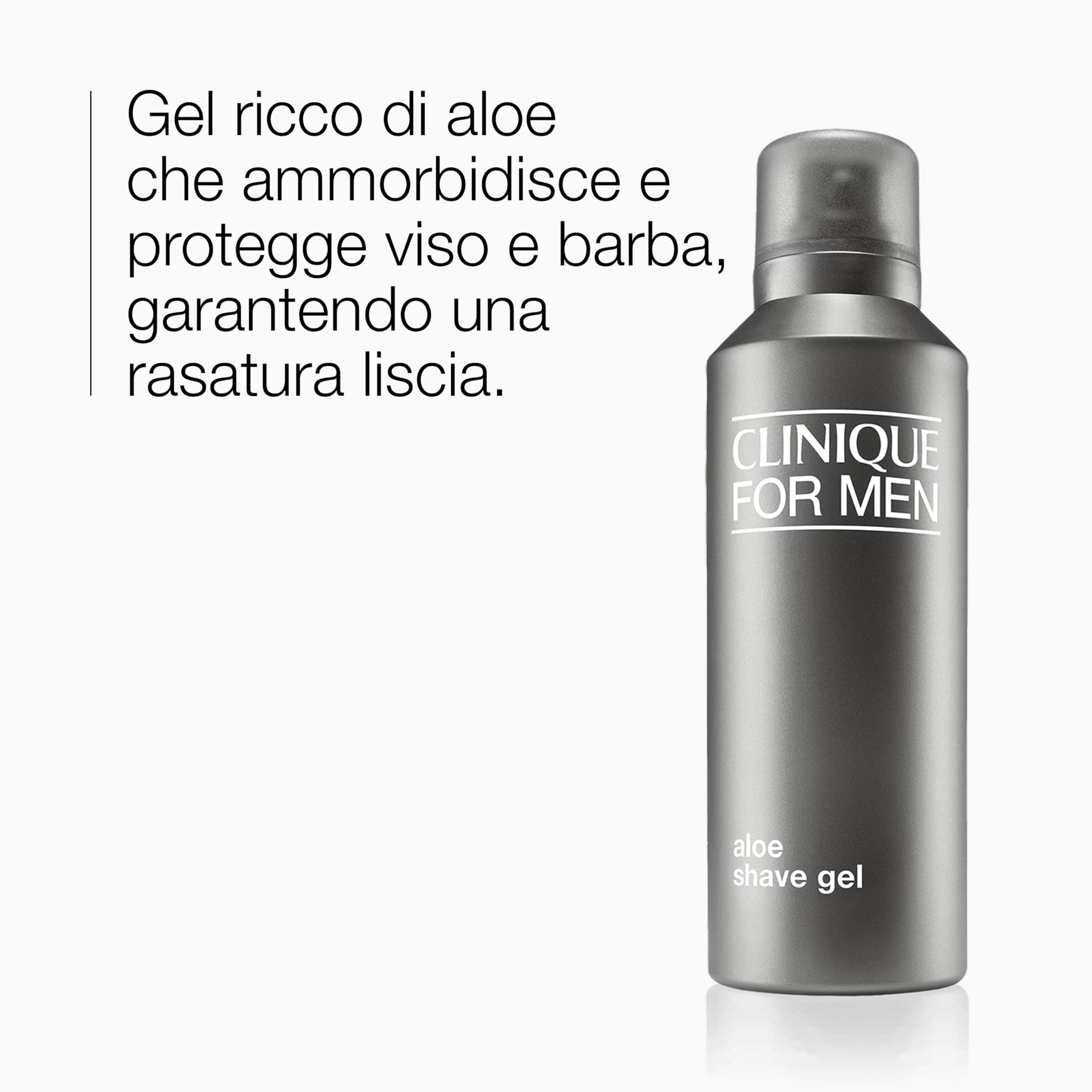 Clinique For Men Aloe Oil Free Shave Gel da barba | Per una rasatura liscia e profonda, 125 ml