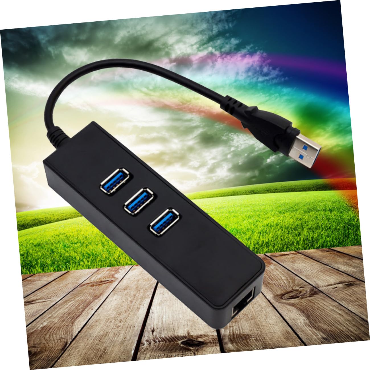 TEHAUX Adattatore Ethernet USB Gigabit Mbps da USB Lan Network Hub per Desktop Notebook Laptop e Sistemi Operativi Superiori
