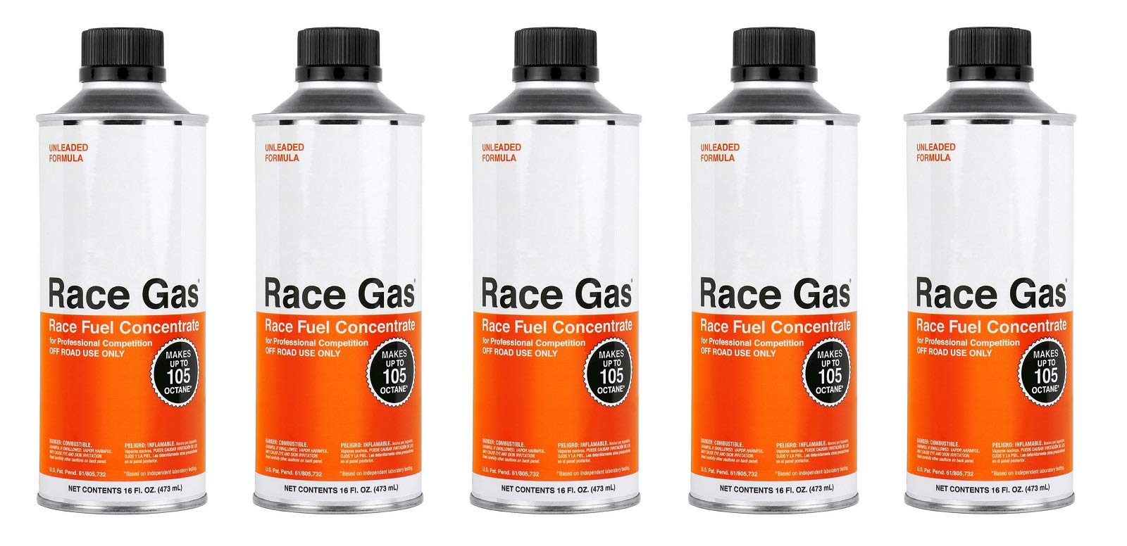 Racegas 100016 Case of 5 16 Ounce Premium Race Fuel Concentrate Increases Gasoline