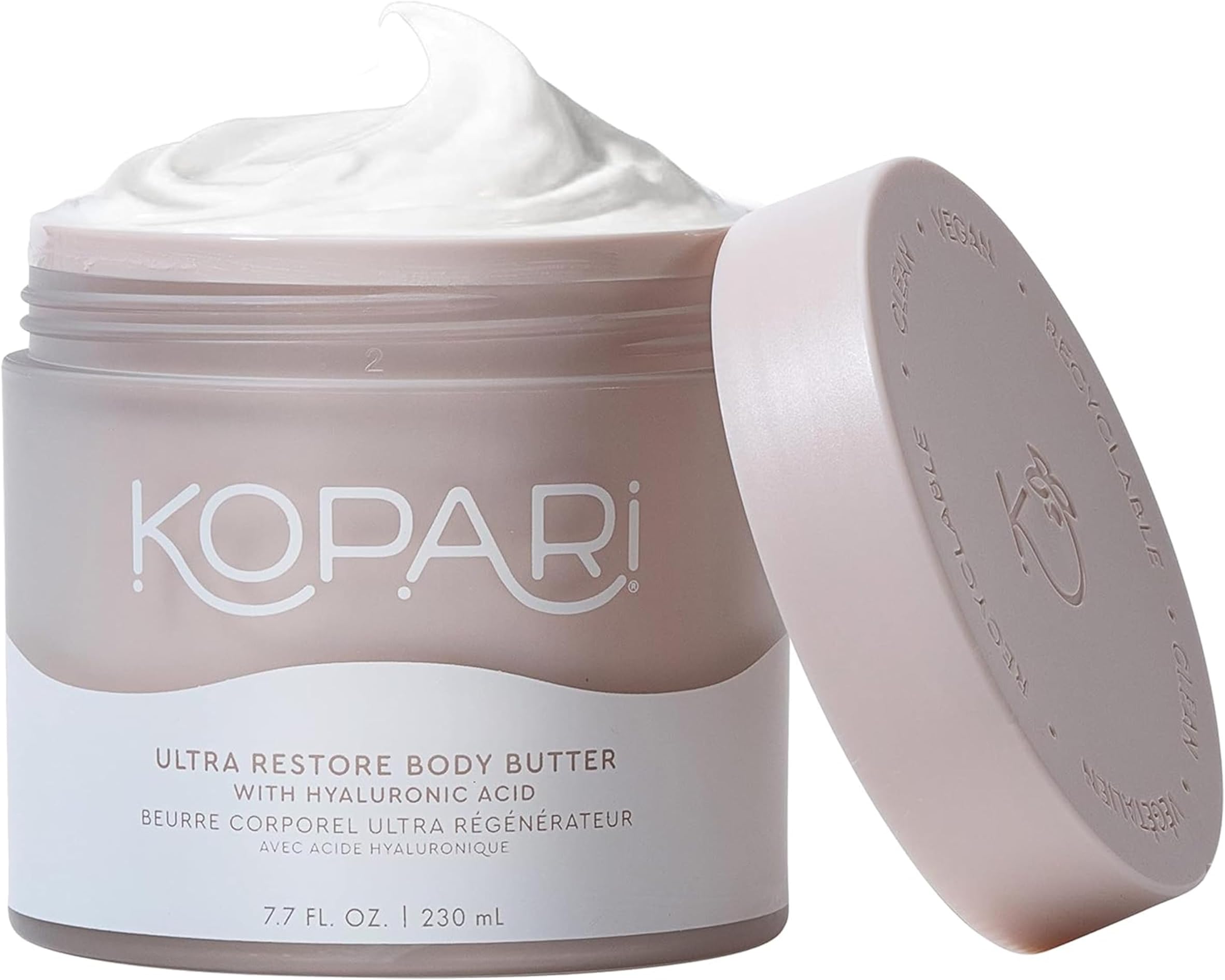 Ultra Restore Body Butter with Hyaluronic Acid, Vitamin B5 and Coconut Oil for Long-Lasting Hydration | Silky Smooth Moisturizing Body Lotion for Dry Skin | Vegan and Cruelty-Free | 7.7 oz