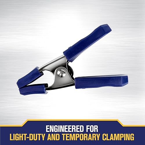 Miniatura 6 de IRWIN Tools - Abrazadera de resorte de metal, 1 pulgada (222601), color azul (paquete de 2)