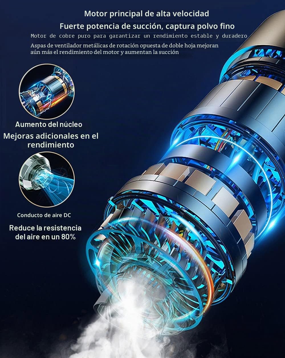 Aspirador Escoba y Fregona Todo en Uno, Aspiradoras de Agua y Polvo con Tanque de Agua, 12000Pa, Aspirador Vertical Ligero para Suelos Duros y Cerdas