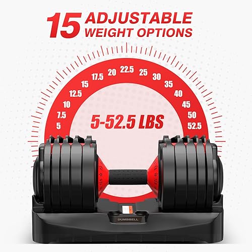 Miniatura 2 de Adjustable Dumbbells Set of 2, Durable Weights Dumbbells Set, 10 in 115 in1 Free Weights Set with Anti-Slip Grip, Fast Adjust Gym Equipment Space