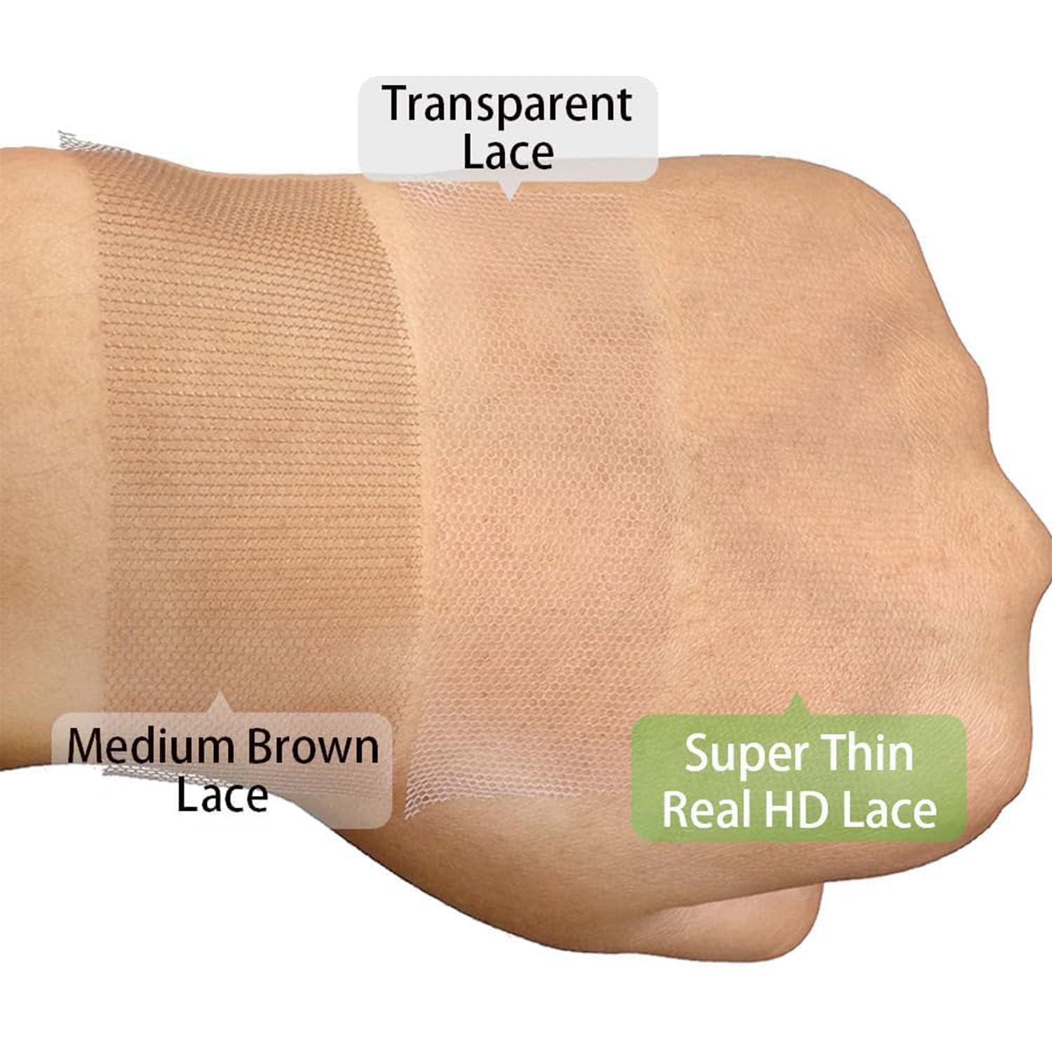 Body Wave Human Hair Frontal HD Lace, Ultra-thin Ear to Ear Pre Plucked Swiss Lace with Small Single Knots and Baby Hair for Women (13x4 HD Lace Frontal, 12")