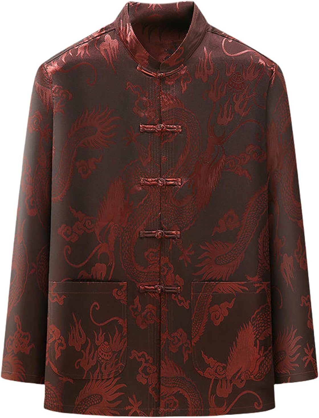 Men's Spring Autumn Long Sleeve Traditional Hanfu Shirt