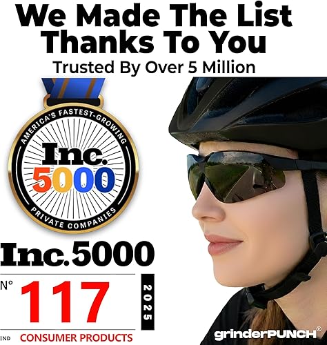 Miniatura 6 de grinderPUNCH 2 pares de lentes de sol bifocales de seguridad, lentes negros con esquina de lectura, brazos totalmente ajustables