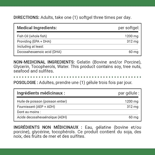 Miniatura 5 de Nature's Bounty Omega-3 1200 mg 200 unidades