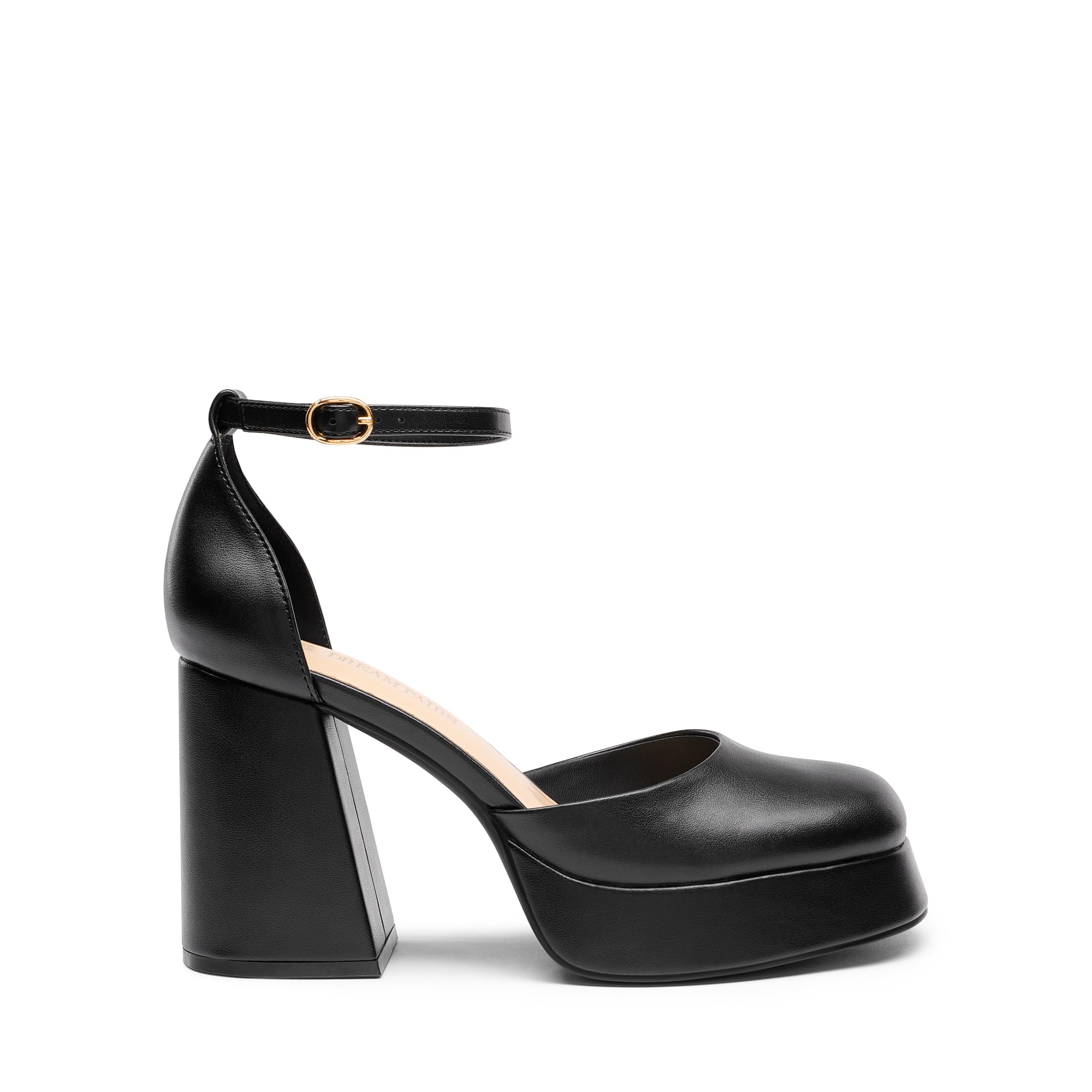 DREAM PAIRS Damen Blockabsatz Plateau High Heels Pumps Schuhe