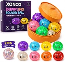 Dumpling Squishy Ball Mystery Dumpling Ball Fidget Sensory Toy for Adults and Kids, Multicolor Pack of 1