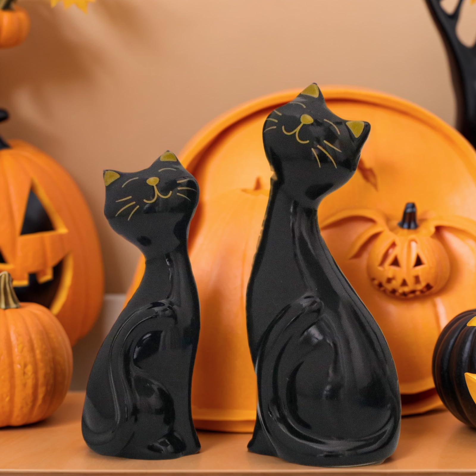 Amazon.com: Wisifayardin 2pcs Black Cat Figurines and Statues for