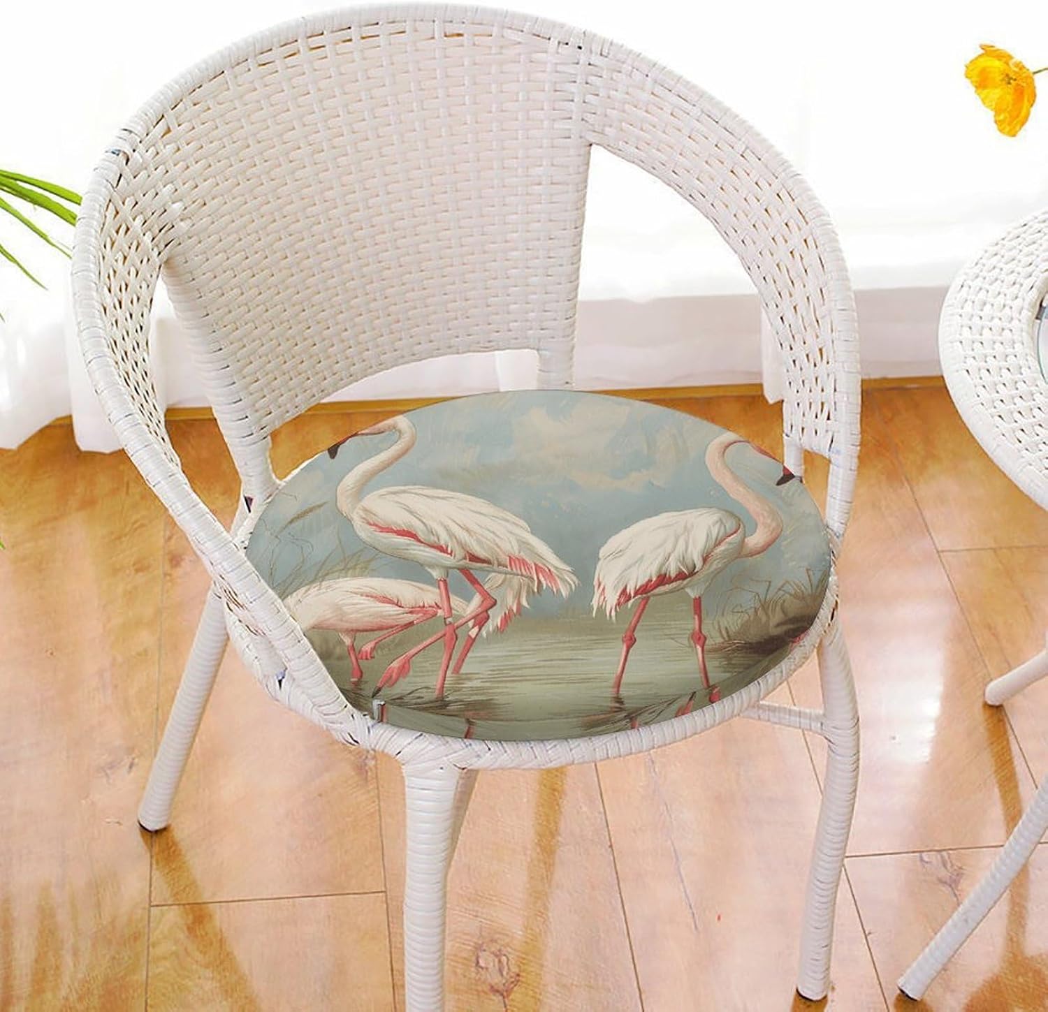 Flamingo in Water Chair Cushions Floor Pillow Chair Pad