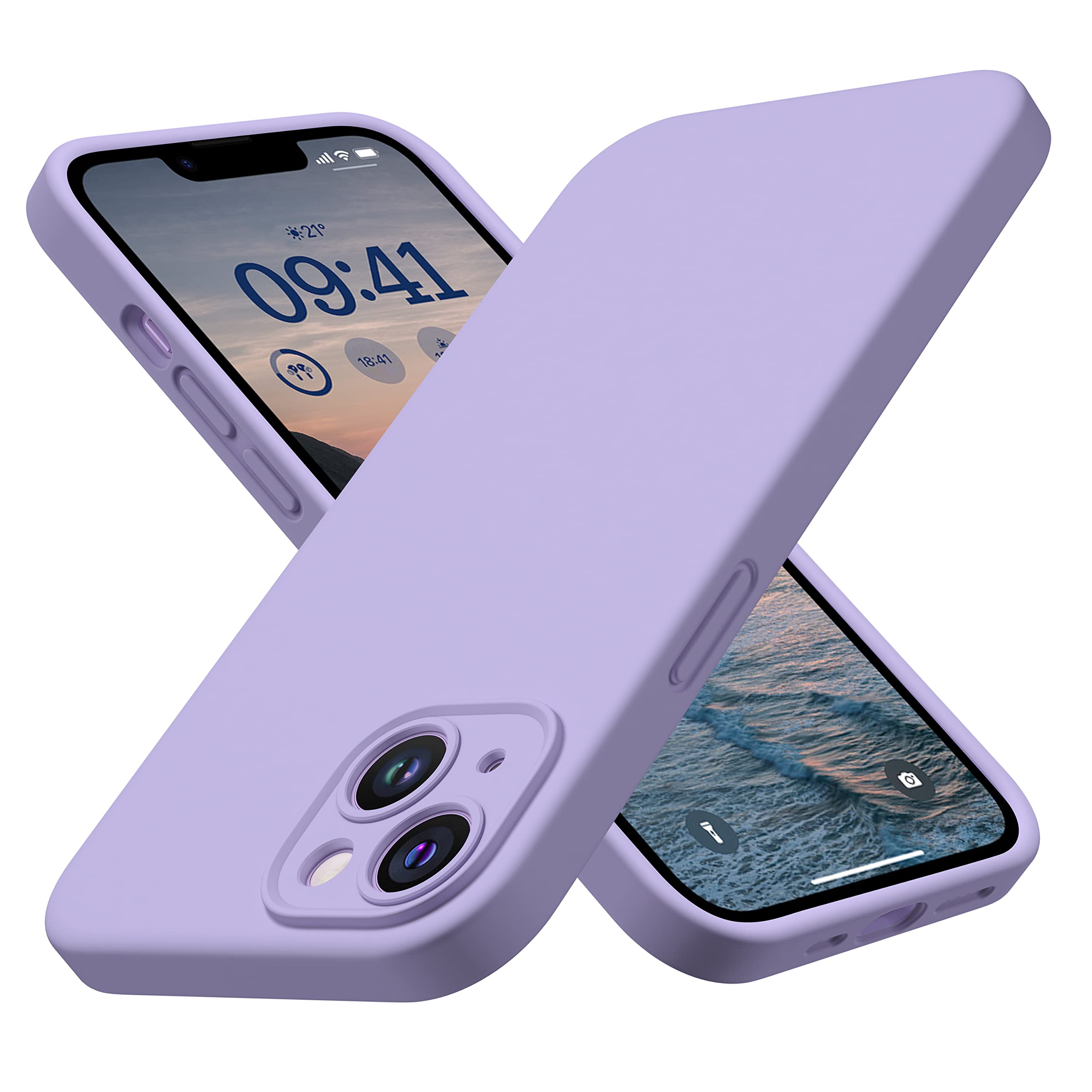 CellEver Heavy-Duty Silicone Case for iPhone 14 [Camera Protection] [Anti-Oil Coating] Military Drop Protection, Soft Scratch-Free Interior, Light