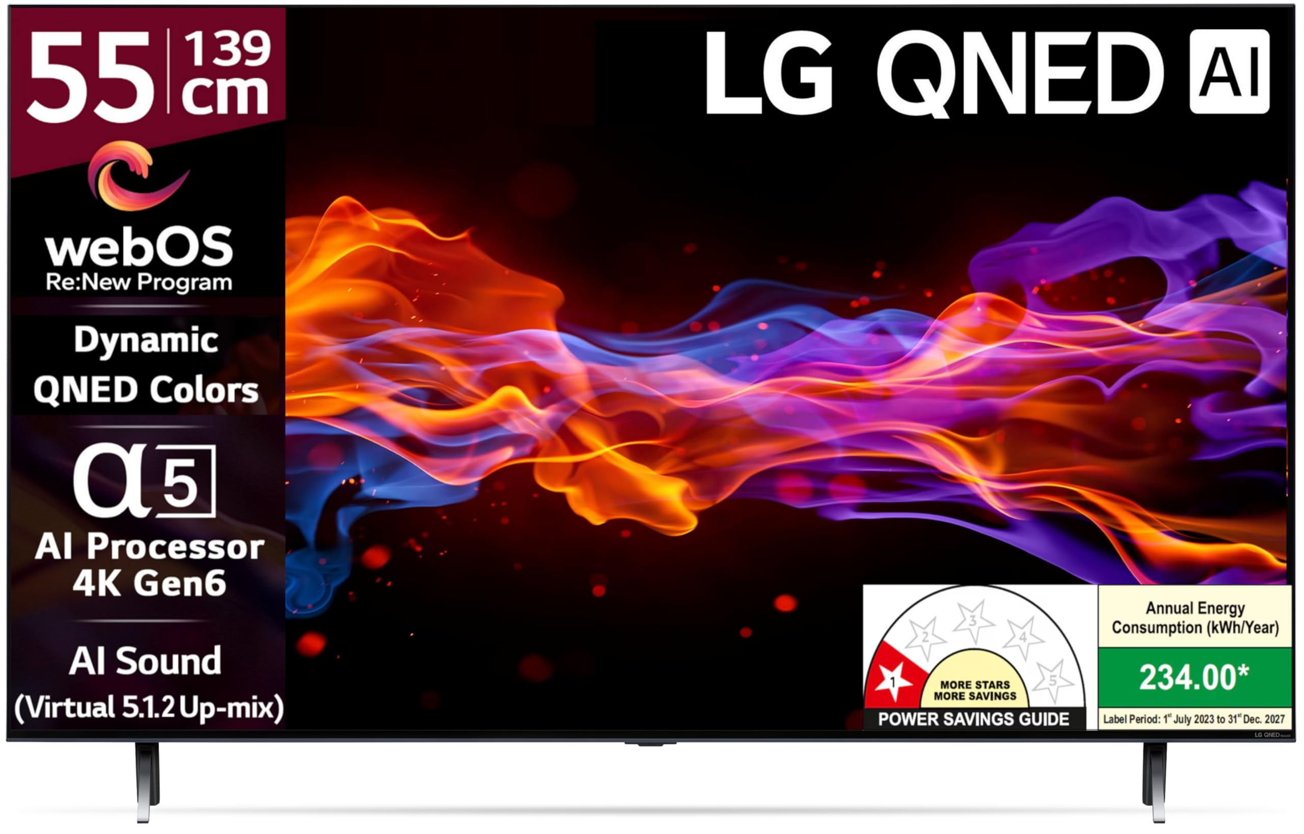 LG 139 cms (55 inches) Mini LED 4K Ultra HD (3840 x 2160) Smart webOS QNED Mini LED TV 55QNED65BLA 2026 — Amazon image 31