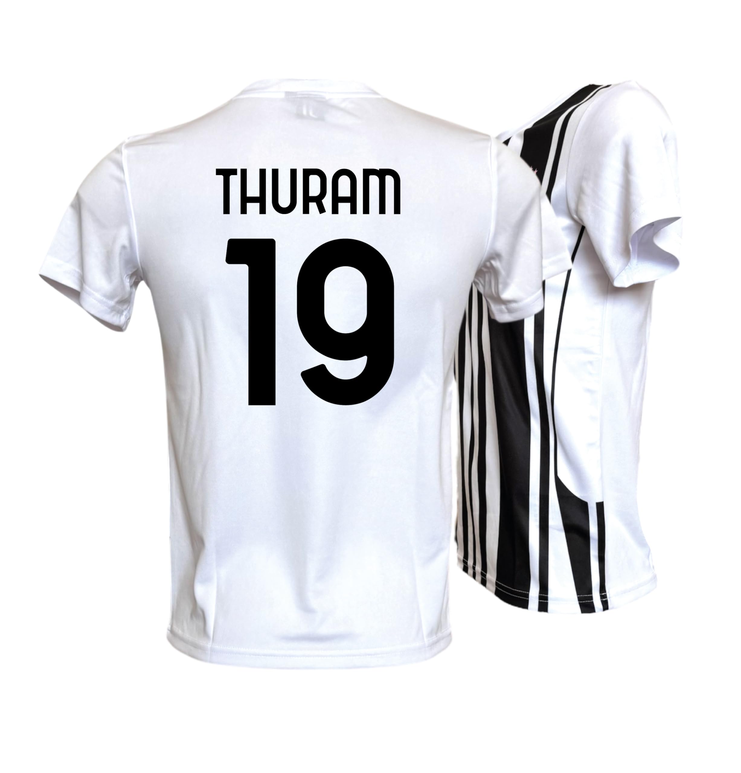 Generico Maglia Calcio Thuram 19 bianconera Stagione 2025/2026 Replica Autorizzata Taglie da Bambino e Adulto