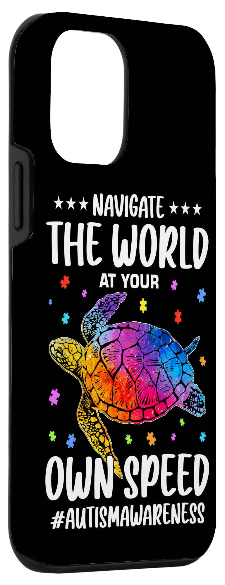 Funny Autism Spectrum Design for Autism Awareness Case for iPhone 12 mini - Image 3