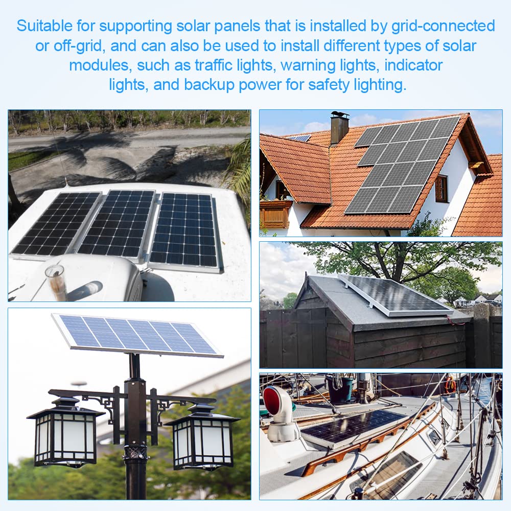 8 Staffe Z In Alluminio Per Pannelli Solari - Con Viti E Dadi, Per Montaggio Su Camper, Barca O Tetto - Foto 7