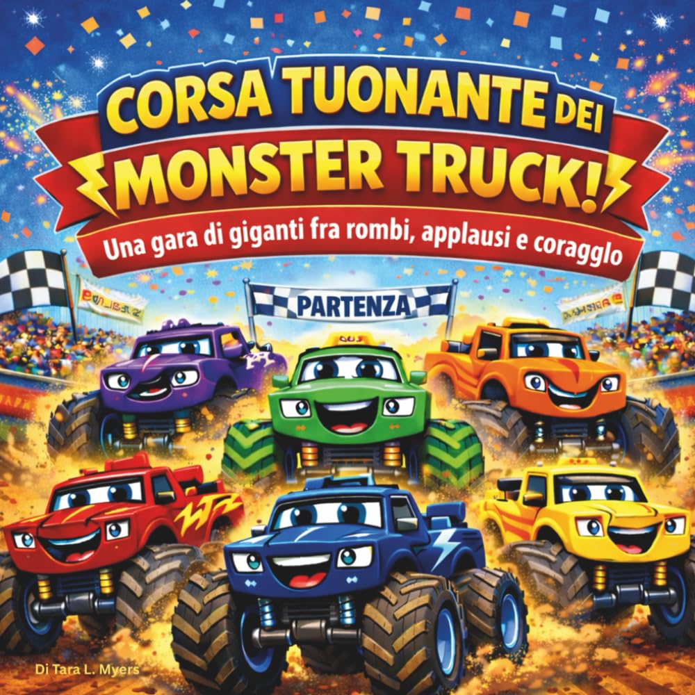 FURIA DEL MONSTER TRUCK!: Libro illustrato per bambini | Una corsa con big wheel piena di ruggiti, applausi e coraggio | Avventura, Monster Truck | ... x 21,5 cm (Children's Storybooks in Italian)