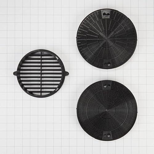 Miniatura 2 de Whirlpool W10490330 Kit de recirculación OEM genuino para campanas de pared de gama, negro - Reemplaza 22684430, PS4704698