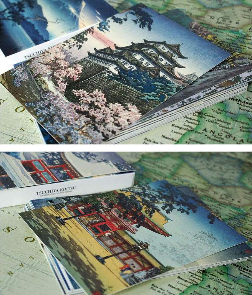 Amazon | 30枚 1セット 日本の風景 浮世絵はがきセット 文芸