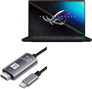 BoxWave Cable Compatible with ASUS ROG Zephyrus M16 (GU603) - SmartDisplay Cable - USB Type-C to HDMI (6 ft), USB C/HDMI Cable for ASUS ROG Zephyrus M16 (GU603) - Jet Black