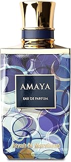ATYAB AL MARSHOUD - Amaya Blue Eau de Parfum 100ml, Unisex Perfume for Women and Men, with Pink Pepper, Orange, Jasmine, Vetiver, Amber, and Musk - Long-Lasting, Luxurious Perfume