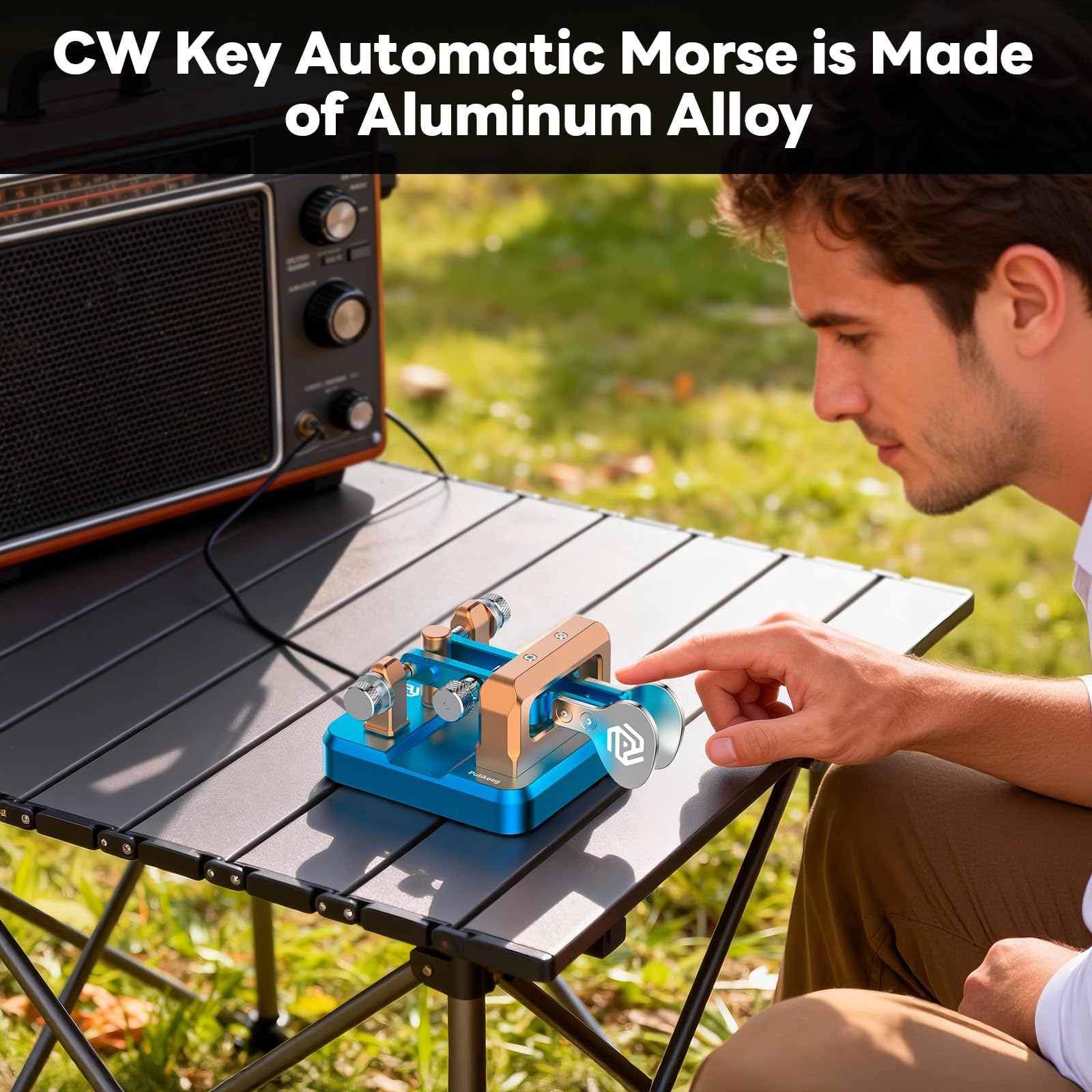 Amazon.co.jp: PUTIKEEG アマチュア無線電気キーパドル モールス信号