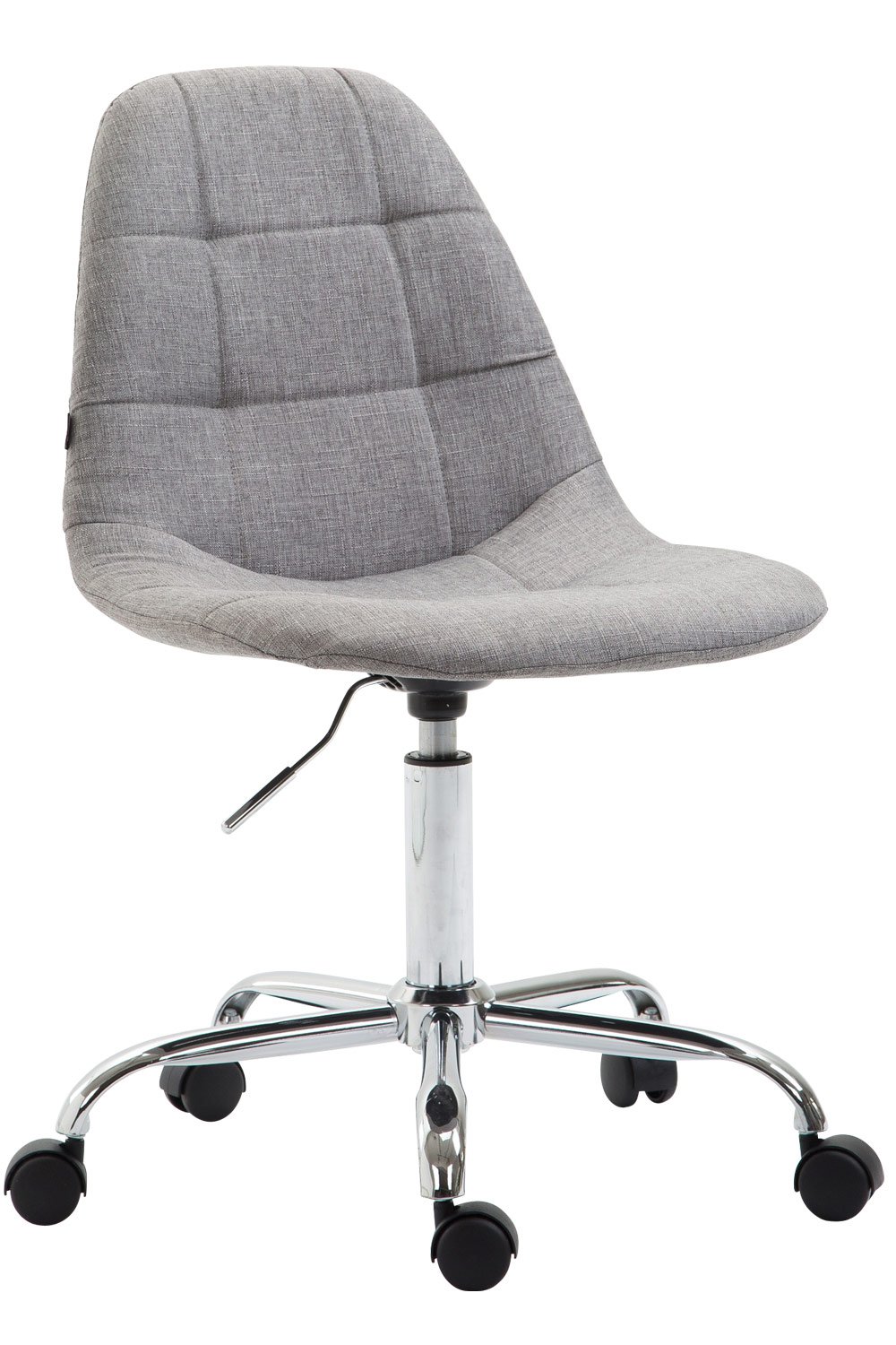 Sedia Ufficio CLP Reims In Similpelle – Poltroncina Scrivania Imbottita, Girevole, Regolabile In Altezza, Con Ruote In PU, Portata 115 Kg, Nero