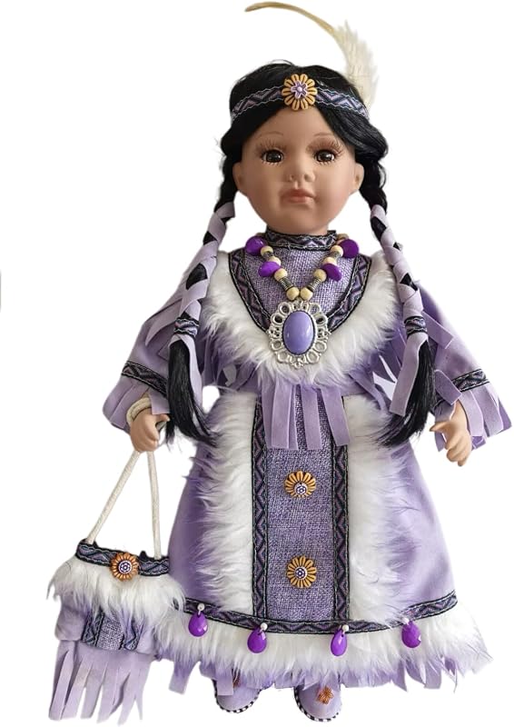 Kinnex Collections-16 Native American Indian Porcelain Doll (Lalita)- D16722