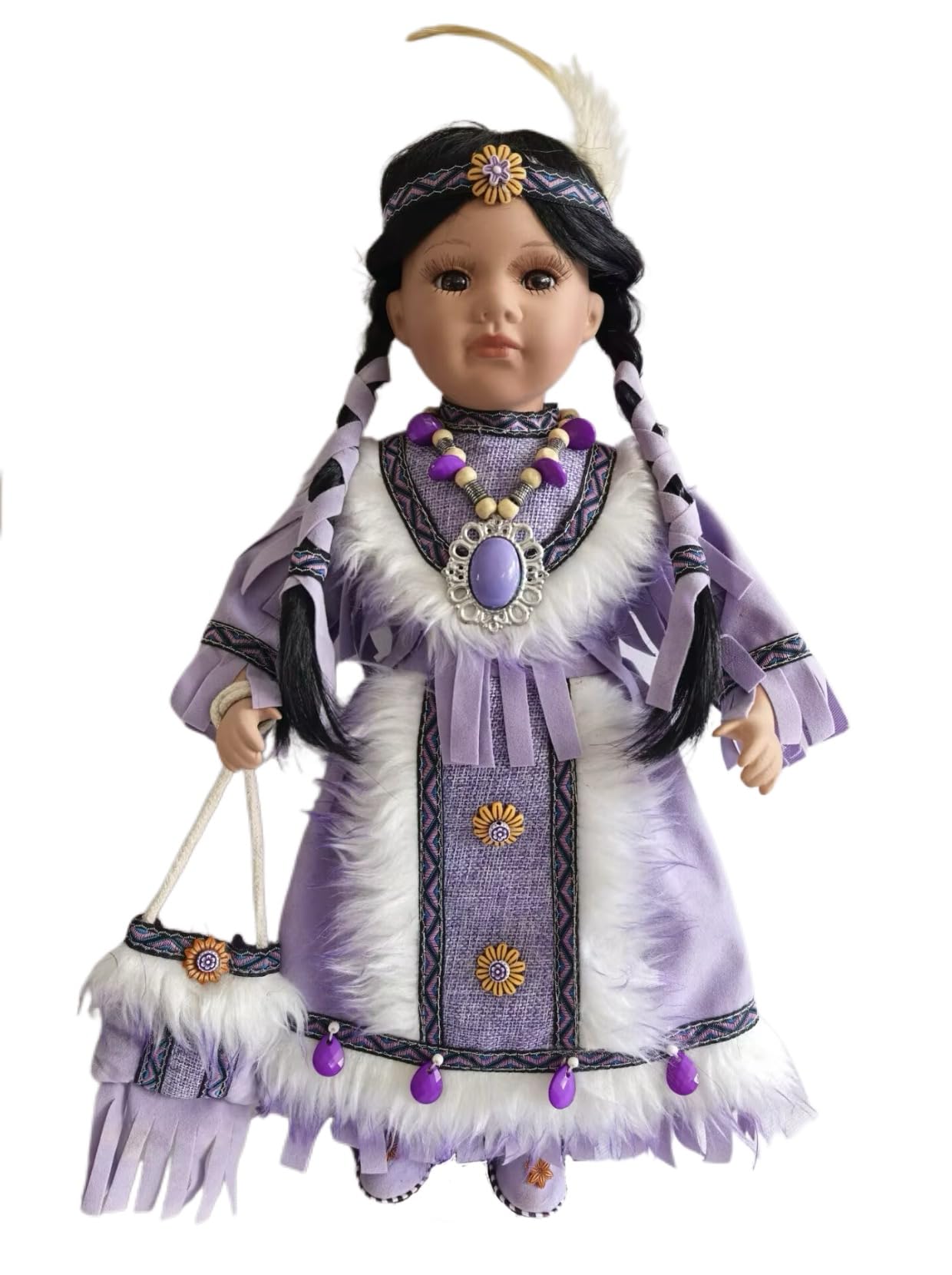 Kinnex Collections-16 Native American Indian Porcelain Doll (Lalita)- D16722