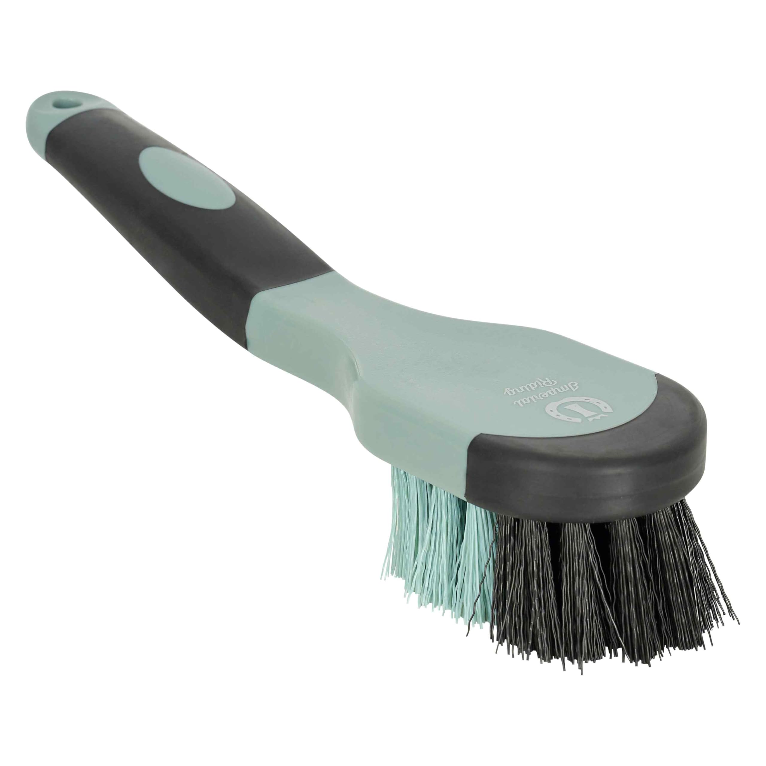 Imperial Riding IRH Grip Hoof Brush, Robust Hoof Brush with Effective Bristles, Brush with Ergonomic Handle for Thorough Hoof Cleaning, Sage Green