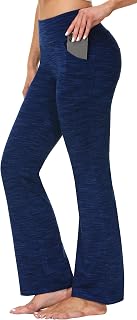 IUGA Yoga Pants Women Wide Leg High Waist Bootcut Workout Flare Leggings Tummy Control Work Dress Pants Women 4 Pockets
