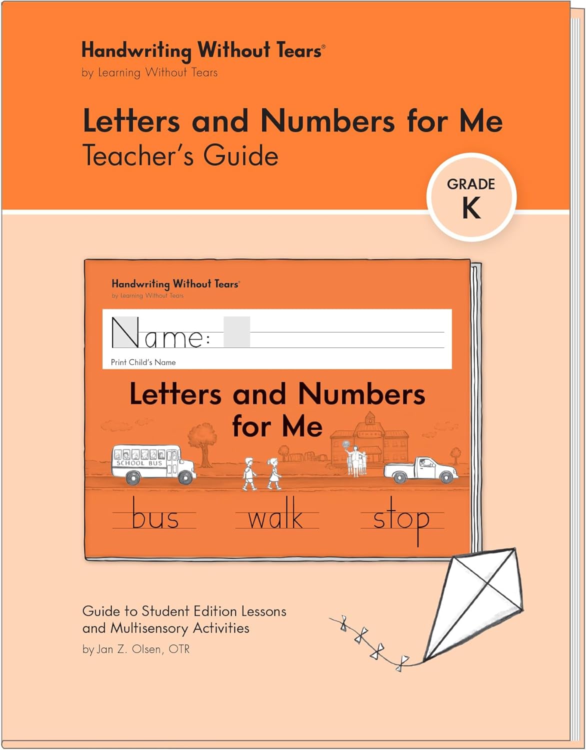 Learning Without Tears Letters and Numbers for Me Teacher's Guide - Kindergarten Handwriting Practice for Age 5+ School Home Tutoring