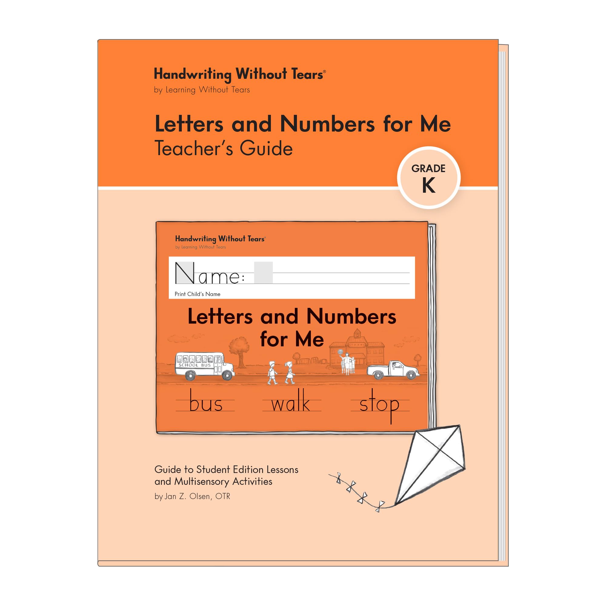 Learning Without Tears, Letters and Numbers for Me, Teacher's Guide, Age 5+,K+, Handwriting Practice, School & Home, Language Arts, Tutoring, Sensory