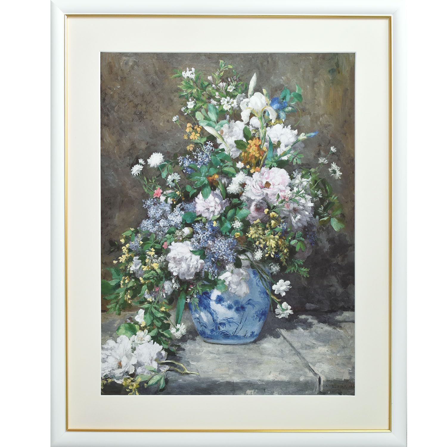 ルノワール 春の花 F6号 絵画 絵画 F6号 ルノワール 「春の花」 複製画 