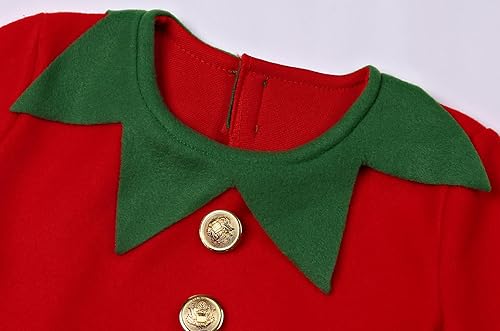 Miniatura 3 de Elf Costume for Girls Kids Christmas Elf Santa's Dress Outfit