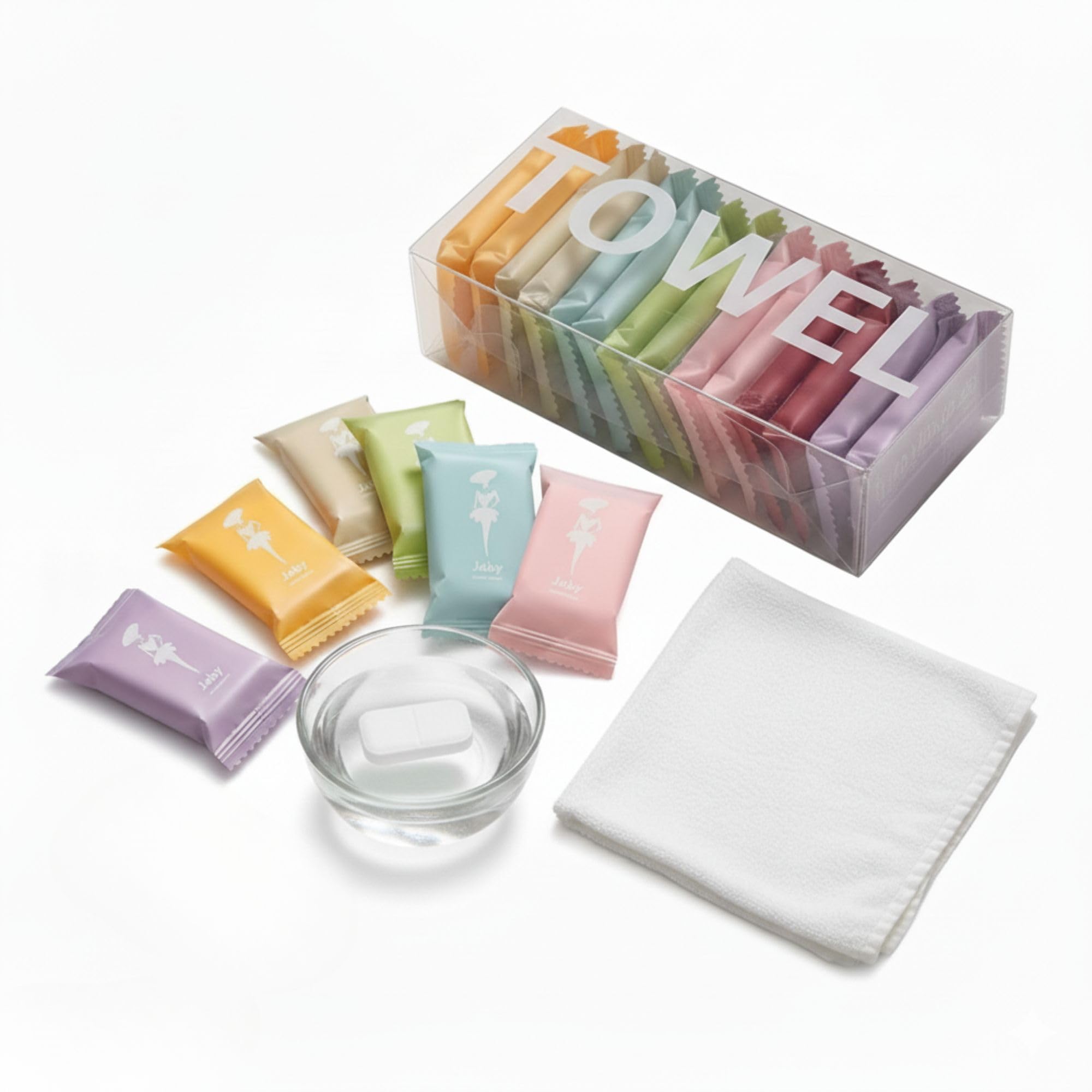 14-Pack Ultra-Soft Compressed Towels for Travel | Premium Disposable Face & Hand Washcloths, Coin Towel Tablets - Just Add Water | Travel, Camping, Hiking, Face & Hands, Gym & Outdoor Use-picture-31