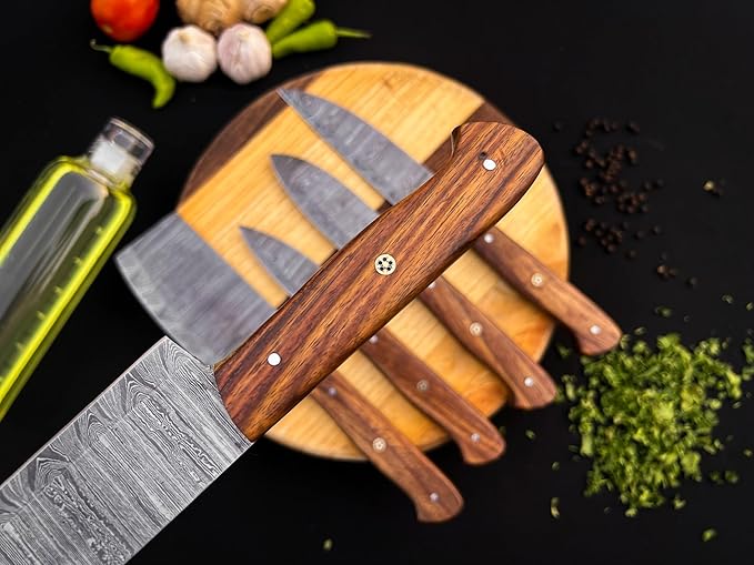 Set Cuchillos Cocina 5 Piezas Acero Inoxidable miniatura 6