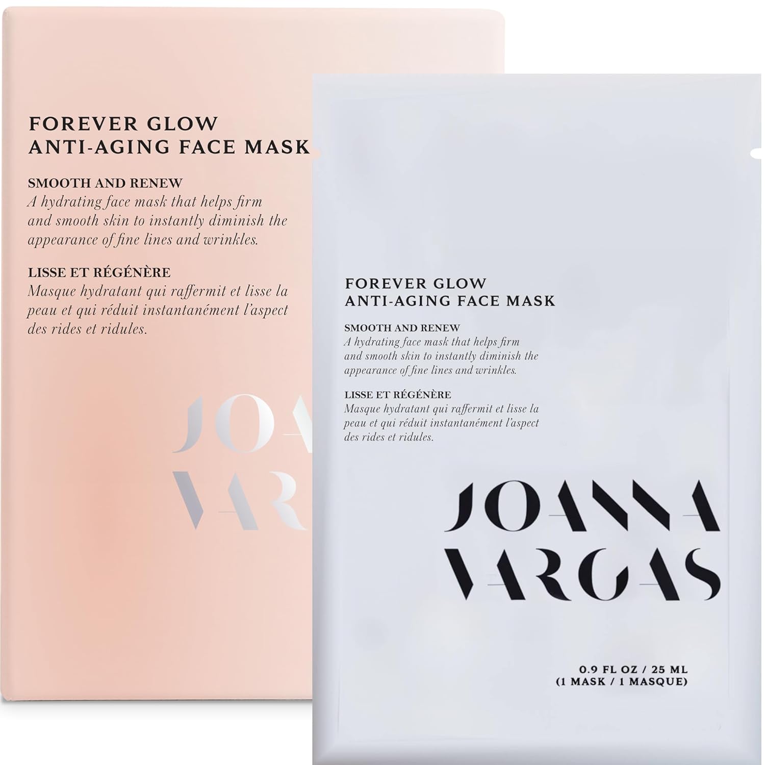 Joanna Vargas Forever Glow Anti Aging Face Mask for Women - Hydrating Sheet Mask For Radiance Youthful Glow