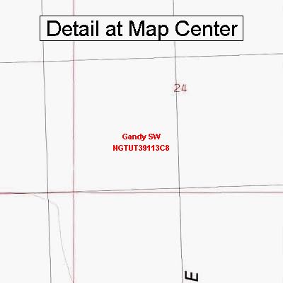 Map Gandy Amazon.com : USGS Topographic Quadrangle Map - Gandy SW, Utah (Folded ...