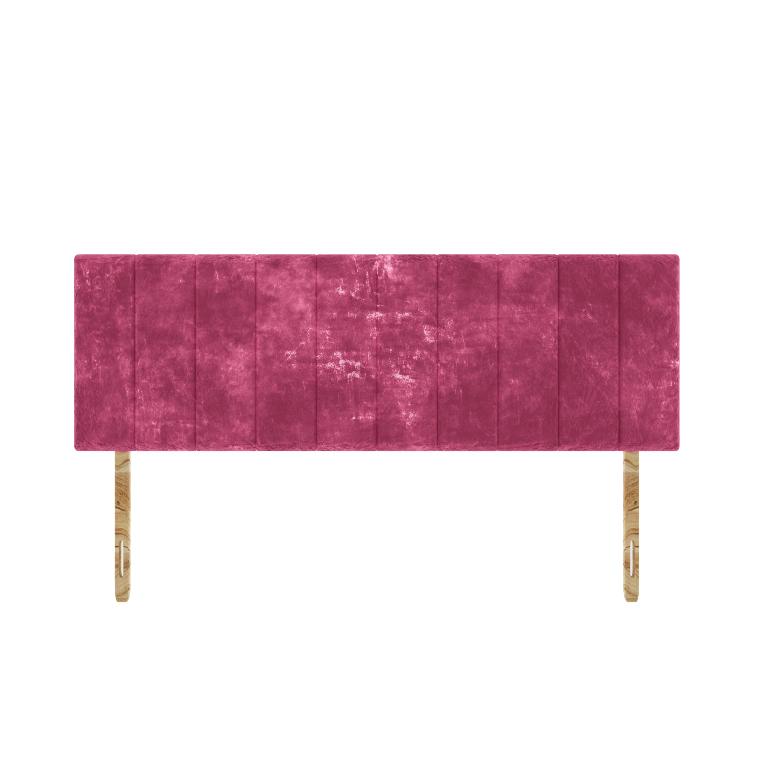 SANA SLEEP Oslo Plush Velvet HeadBoard - Luxury 20" Upholstered Design for Divan Beds - Multiple Fabric Options for Bedroom and Hotel Furniture - 3FT Single - Pink