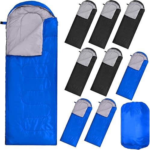 Vista 15 de Macarrie 10 Piezas Sacos de Dormir al Por Mayor para Donación a Personas Sin Hogar Refugio Adultos 0 Grados Sacos de Dormir Impermeables con Saco
