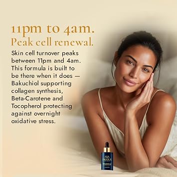 PRANA Beauty Bakuchiol Night Face Serum 30ml | Natural Retinol Alternative | Dry Face Oil Serum | Squalane + Rosehip + Bakuchiol | Anti-Aging | Firming | Vegan | Cruelty-Free | No Irritation