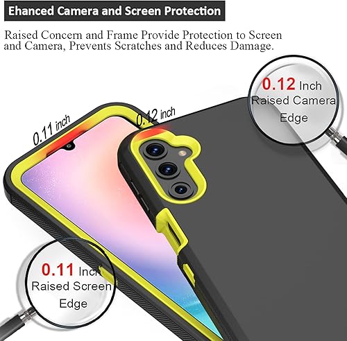 Miniatura 3 de Funda resistente para Samsung Galaxy A24 4G, con clip para cinturón y soporte, resistente, a prueba de golpes, funda protectora de cuerpo completo